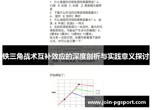 铁三角战术互补效应的深度剖析与实践意义探讨 铁三角战术互补效应的深度剖析与实践意义探讨